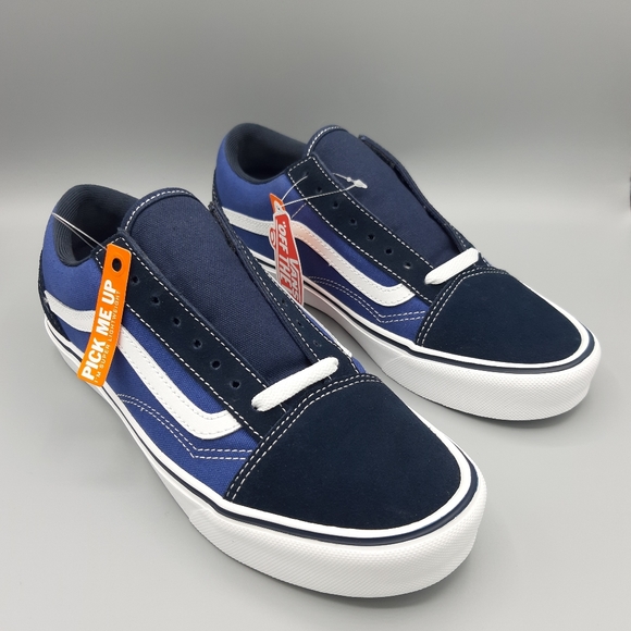 Vans Shoes - Vans Old Skool Lite + Plus Suede Canvas Navy White